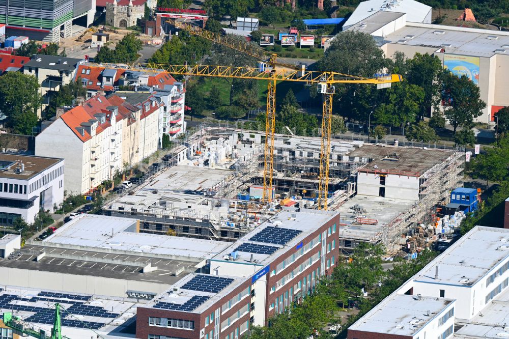 Luftbild Potsdam - Neubau eines Studenten- Wohnheim im Ortsteil Babelsberg Süd in Potsdam im Bundesland Brandenburg, Deutschland