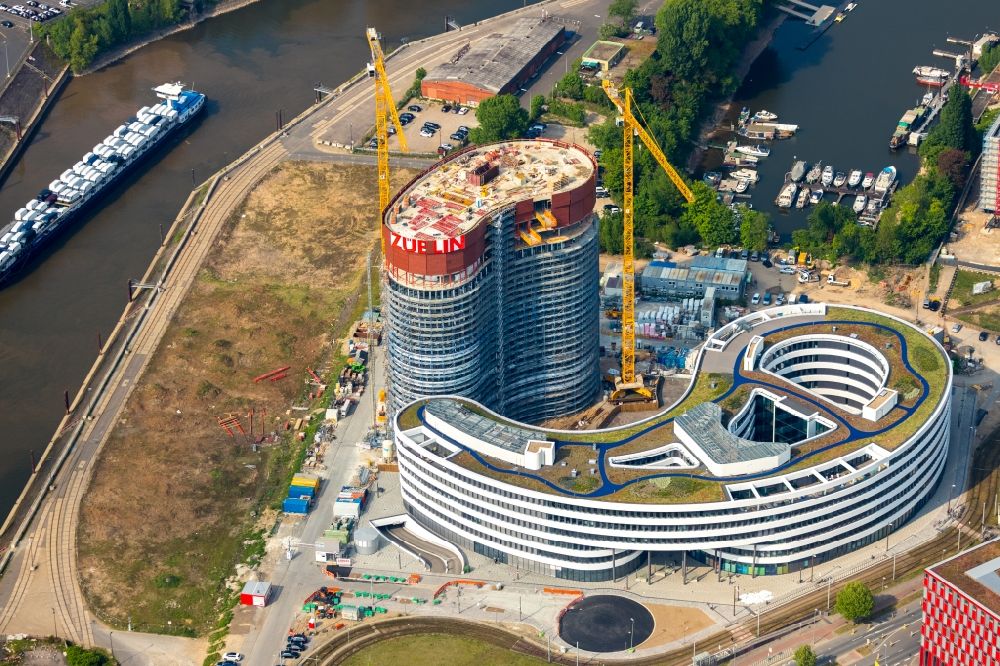 Luftbild Düsseldorf - Neubau trivago- Zentrale in Düsseldorf im Bundesland Nordrhein-Westfalen