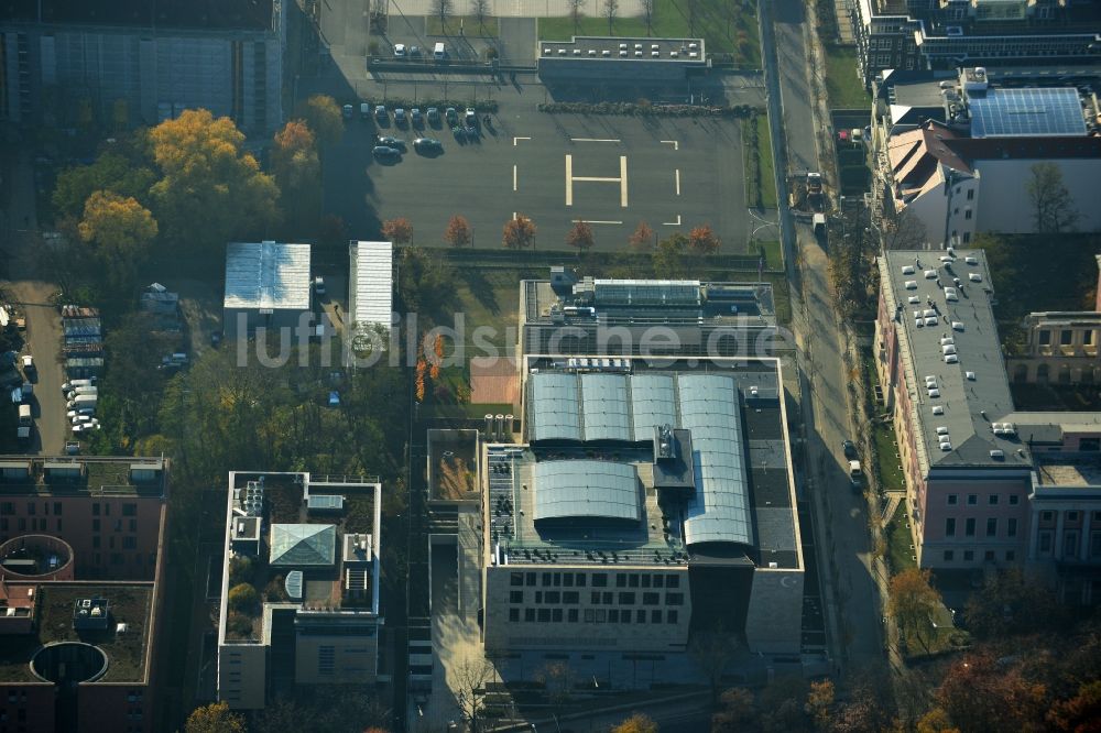 Berlin aus der Vogelperspektive: Neubau Türkische Botschaft in Berlin Tiergarten