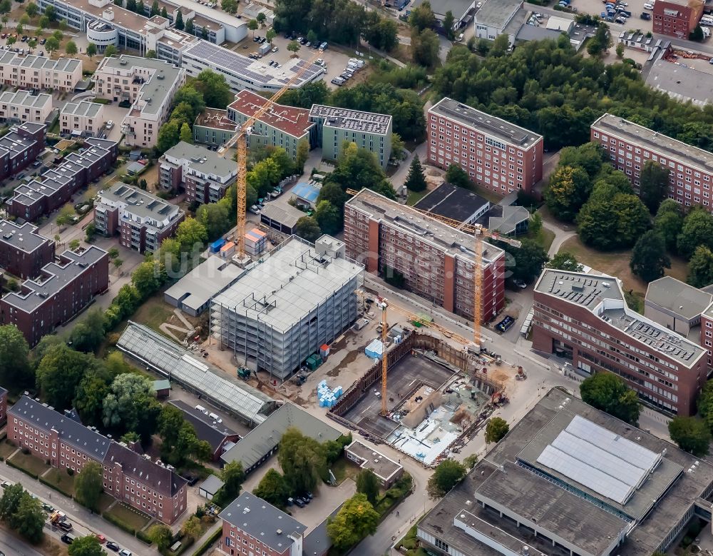 Kiel von oben - Neubau im Universitäts- Bereich in Kiel im Bundesland Schleswig-Holstein, Deutschland