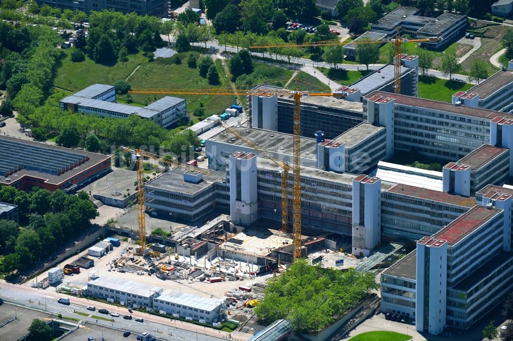 Luftaufnahme Bielefeld - Neubau im Universitäts- Bereich in Bielefeld im Bundesland Nordrhein-Westfalen, Deutschland