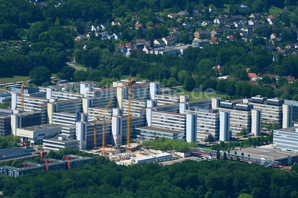 Luftbild Bielefeld - Neubau im Universitäts- Bereich in Bielefeld im Bundesland Nordrhein-Westfalen, Deutschland