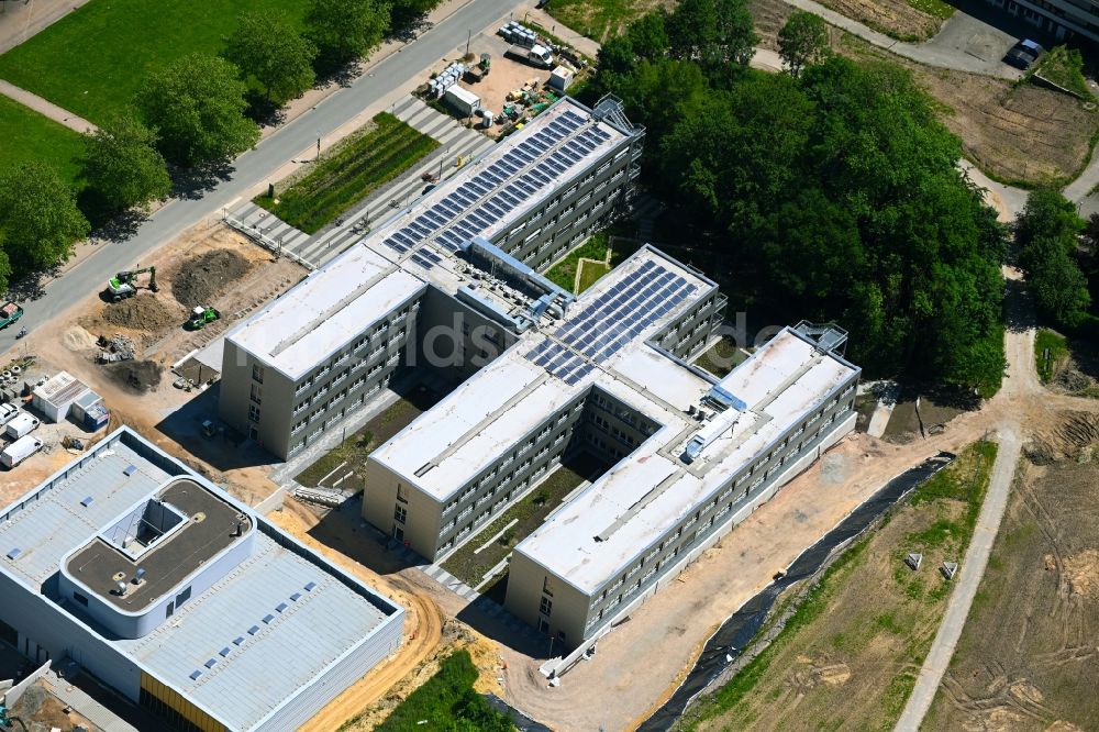 Luftbild Bielefeld - Neubau im Universitäts- Bereich Gebäude Z an der Konsequenz in Bielefeld im Bundesland Nordrhein-Westfalen, Deutschland