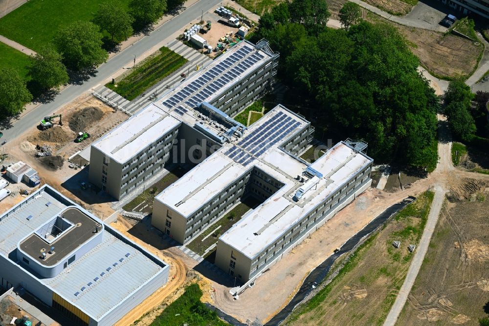Luftaufnahme Bielefeld - Neubau im Universitäts- Bereich Gebäude Z an der Konsequenz in Bielefeld im Bundesland Nordrhein-Westfalen, Deutschland