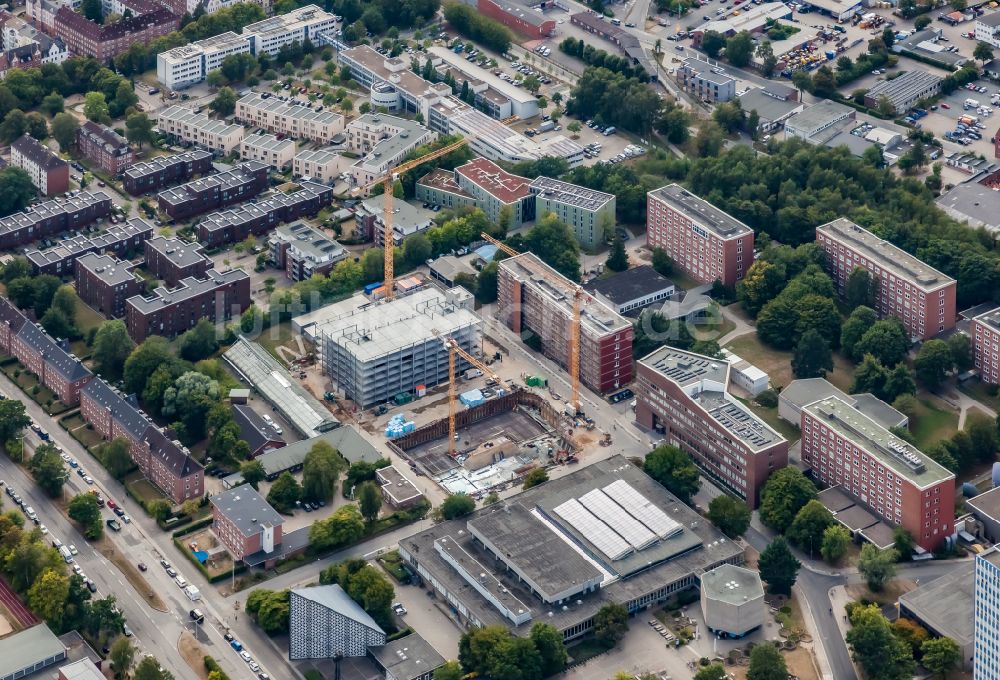 Kiel aus der Vogelperspektive: Neubau im Universitäts- Bereich in Kiel im Bundesland Schleswig-Holstein, Deutschland