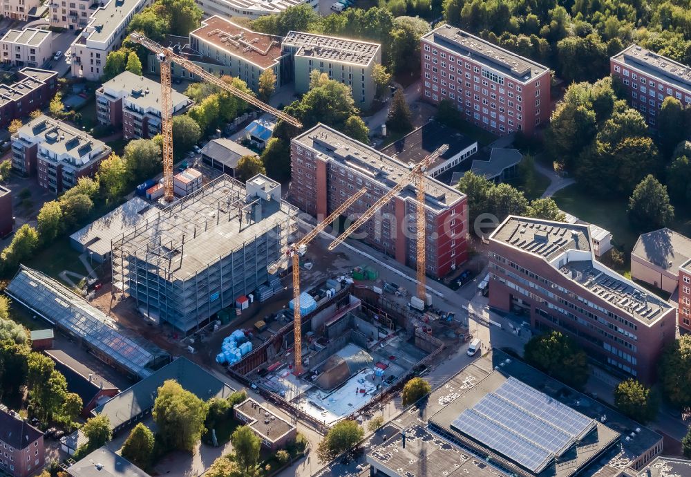 Kiel von oben - Neubau im Universitäts- Bereich in Kiel im Bundesland Schleswig-Holstein, Deutschland