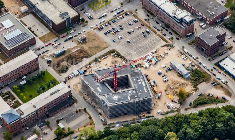 Kiel von oben - Neubau im Universitäts- Bereich des Wissenschaftspark in Kiel im Bundesland Schleswig-Holstein, Deutschland