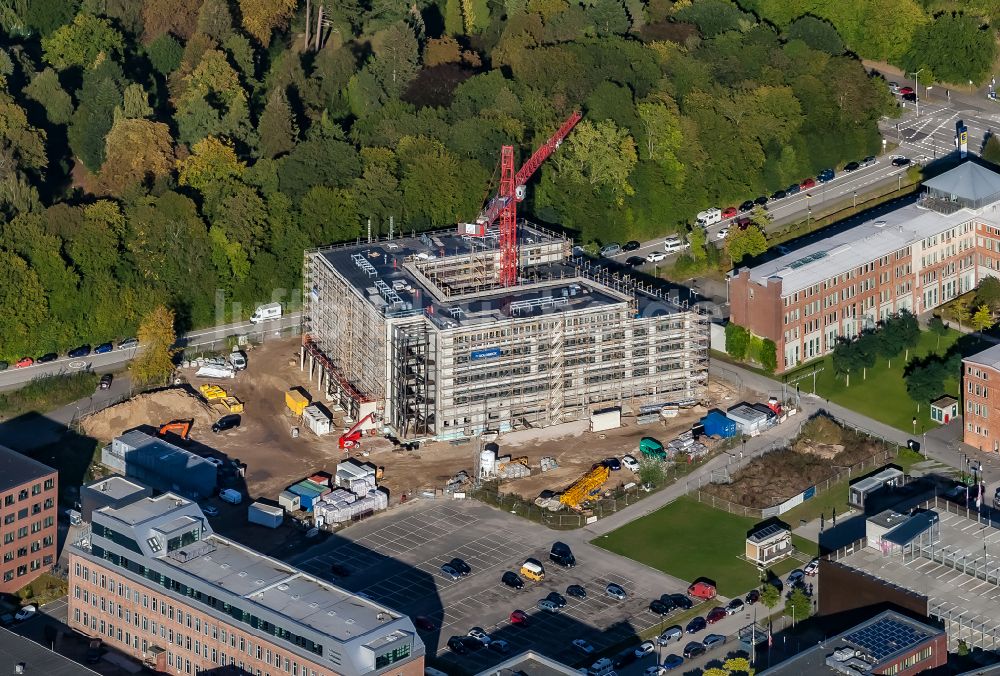 Kiel von oben - Neubau im Universitäts- Bereich am Wissenschaftspark in Kiel im Bundesland Schleswig-Holstein, Deutschland