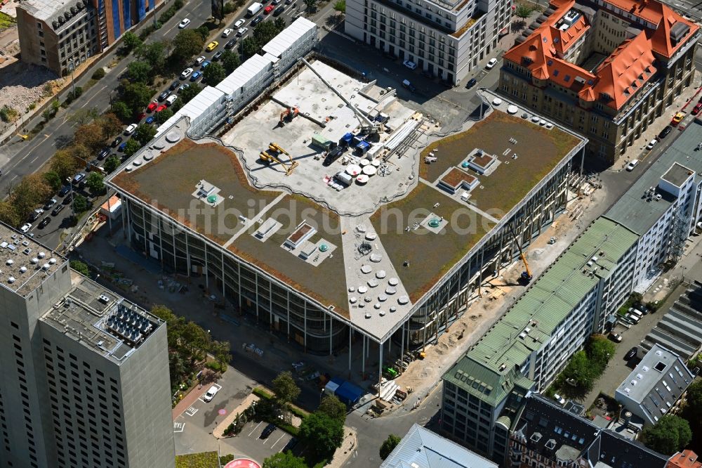 Leipzig aus der Vogelperspektive: Neubau des Verwaltungsgebäude SAB - Sächsische Aufbaubank in Leipzig im Bundesland Sachsen, Deutschland