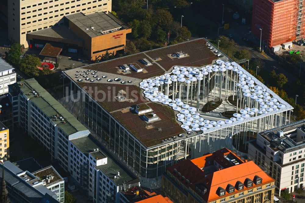 Luftaufnahme Leipzig - Neubau des Verwaltungsgebäude SAB - Sächsische Aufbaubank in Leipzig im Bundesland Sachsen, Deutschland