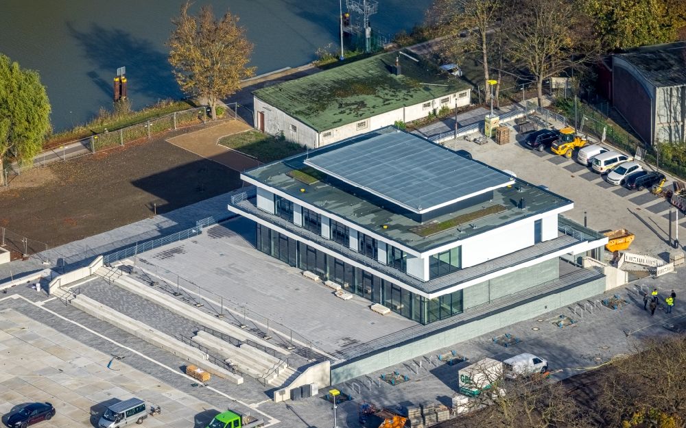 Luftaufnahme Hamm - Neubau eines Wassersportzentrums in Hamm im Bundesland Nordrhein-Westfalen, Deutschland