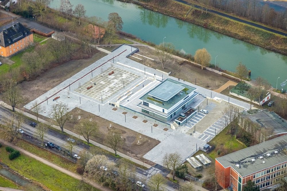 Luftaufnahme Hamm - Neubau eines Wassersportzentrums in Hamm im Bundesland Nordrhein-Westfalen, Deutschland