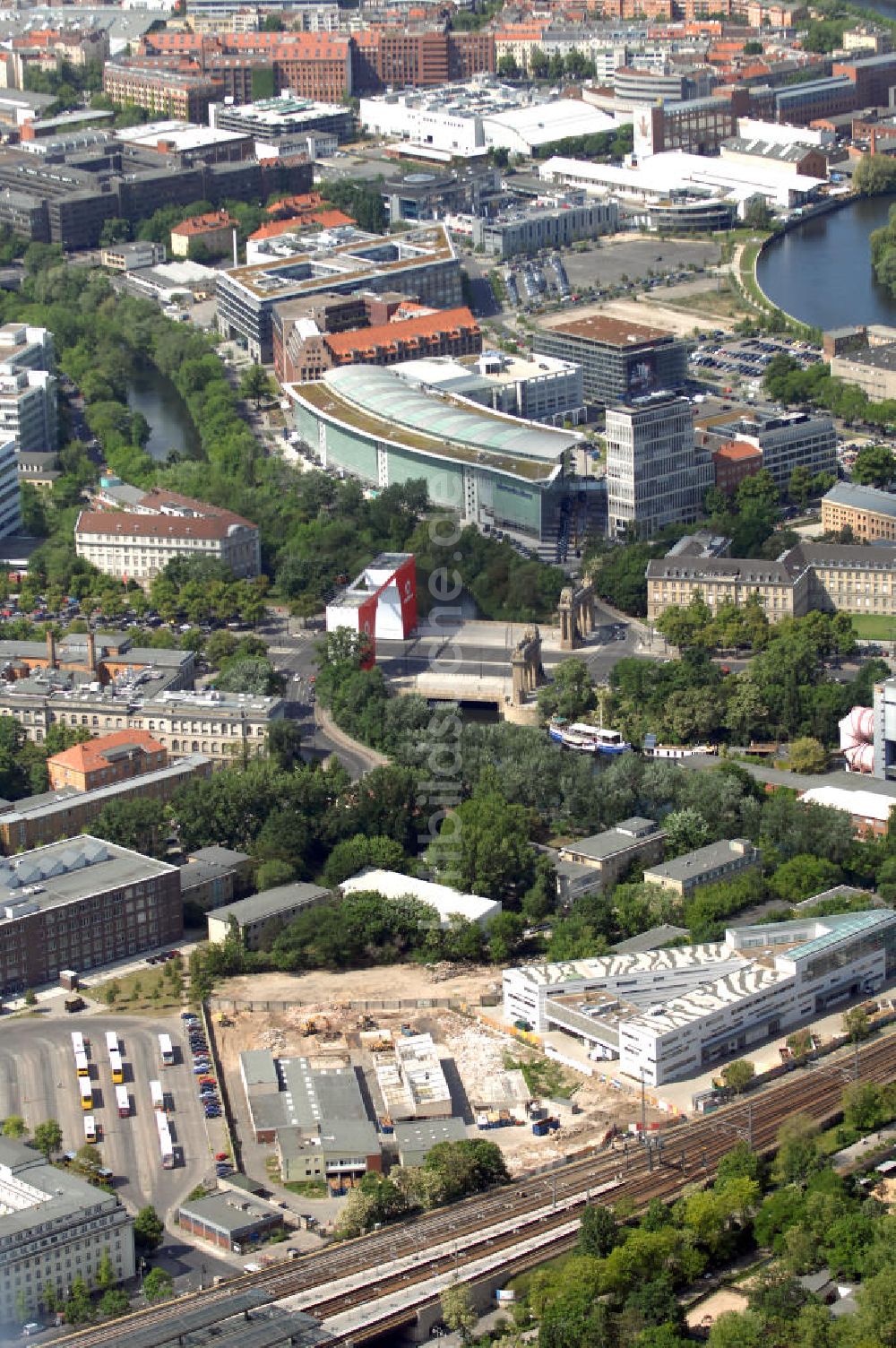 Luftaufnahme Berlin - Neubau des Wirtschaftshofes im Zoologischen Garten Berlin AG