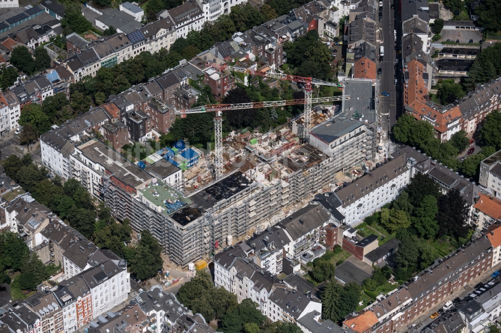Luftbild Aachen - Neubau Wohn- und Geschäftshaus Viktoria in Aachen im Bundesland Nordrhein-Westfalen, Deutschland