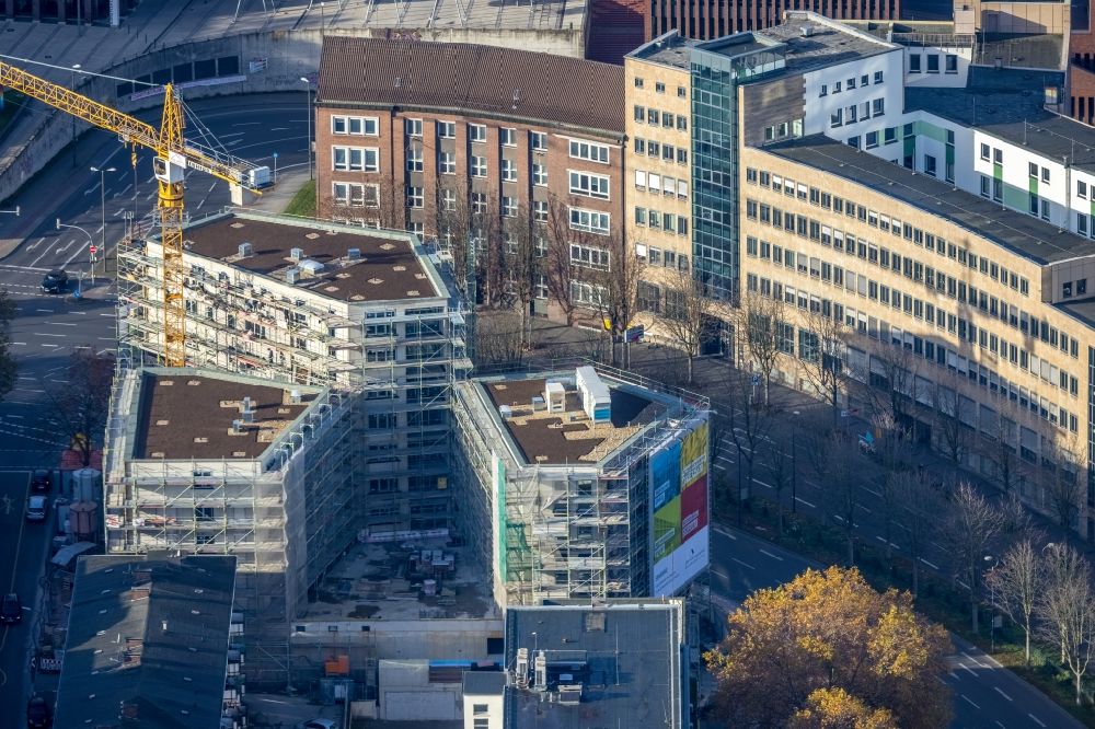 Luftaufnahme Dortmund - Neubau Wohn- und Geschäftshaus Wallring in Dortmund im Bundesland Nordrhein-Westfalen, Deutschland