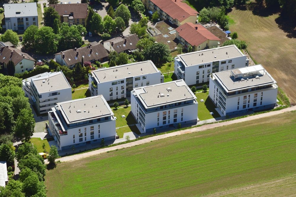 Luftbild Bad Säckingen - Neubau der Wohnanlage im Neubaugebiet Wohnen am Schöpfebach in Bad Säckingen im Bundesland Baden-Württemberg