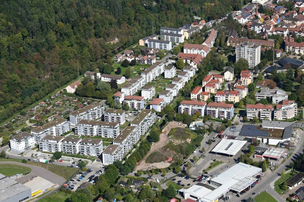 Luftaufnahme Schopfheim - Neubau der Wohnanlage und des Neubaugebietes Schleife in Schopfheim im Bundesland Baden-Württemberg