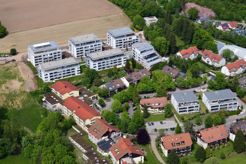 Bad Säckingen aus der Vogelperspektive: Neubau der Wohnanlage und des Neubaugebietes Wohnen am Schöpfebach in Bad Säckingen im Bundesland Baden-Württemberg