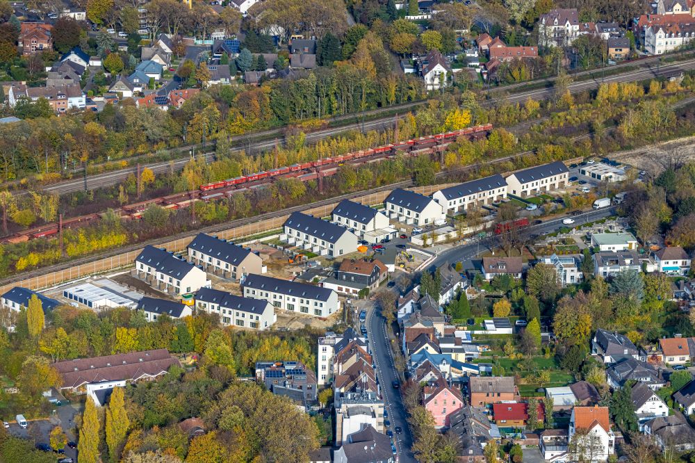 Luftbild Herne - Neubau- Wohngebiet einer Reihenhaus- Siedlung in Herne im Bundesland Nordrhein-Westfalen, Deutschland