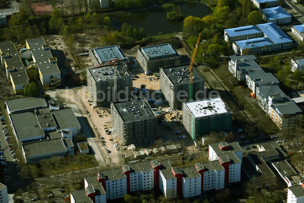 Luftaufnahme Berlin - Neubau eines Wohngebiet- Stadtquartiers Theodor Quartier am Senftenberger Ring in Berlin, Deutschland