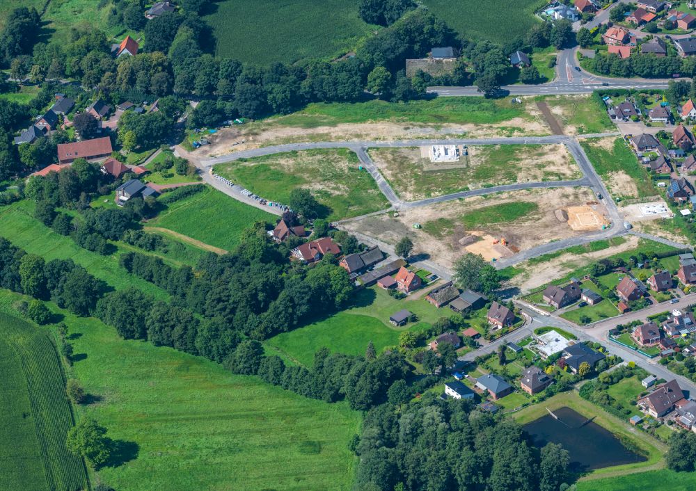 Luftbild Stade - Neubaugebiet im Siedlungsgebiet Bronzeschmiede in Stade im Bundesland Niedersachsen, Deutschland