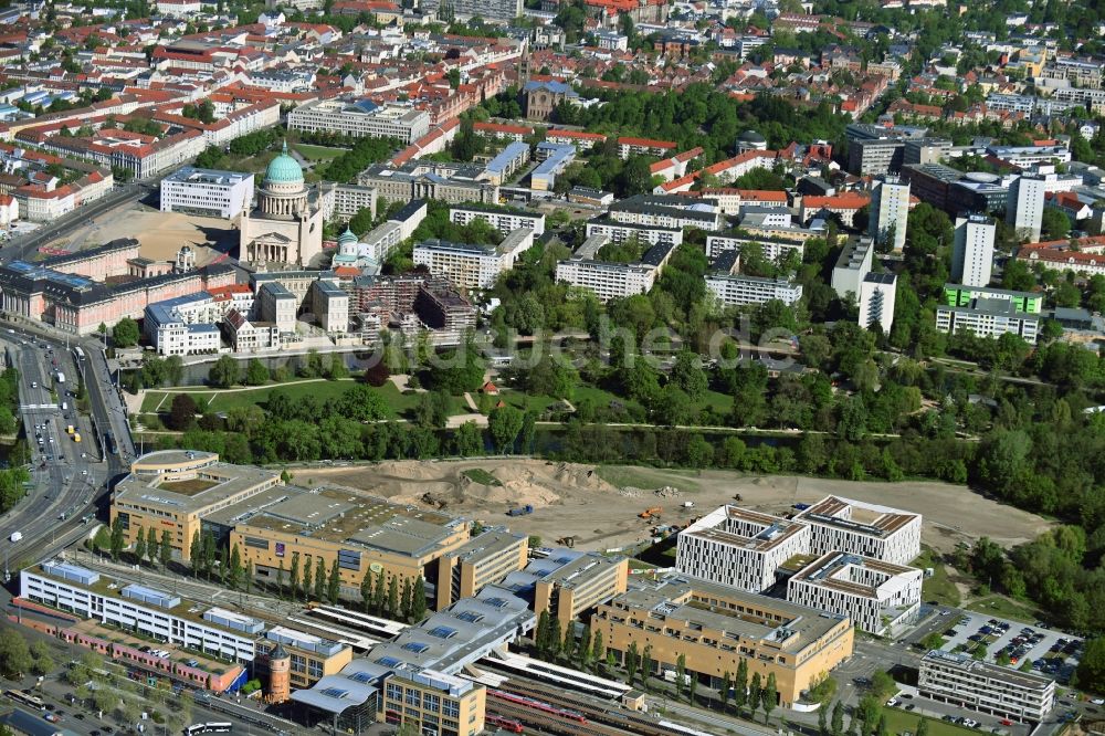 Luftbild Potsdam - Neubauprojekt der Investitionsbank des Landes Brandenburg in Potsdam