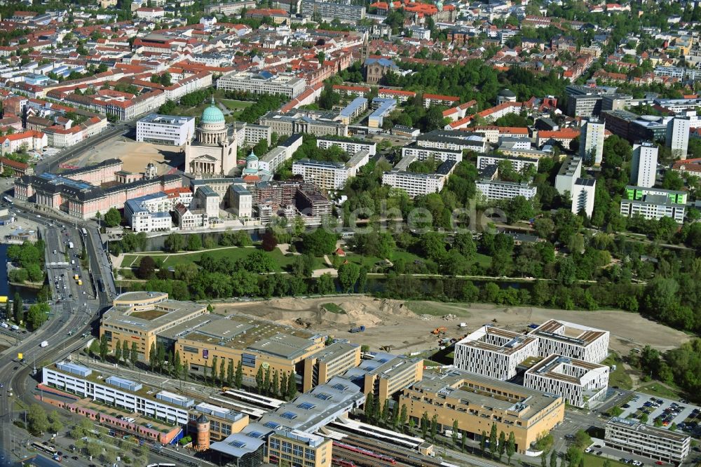 Luftaufnahme Potsdam - Neubauprojekt der Investitionsbank des Landes Brandenburg in Potsdam