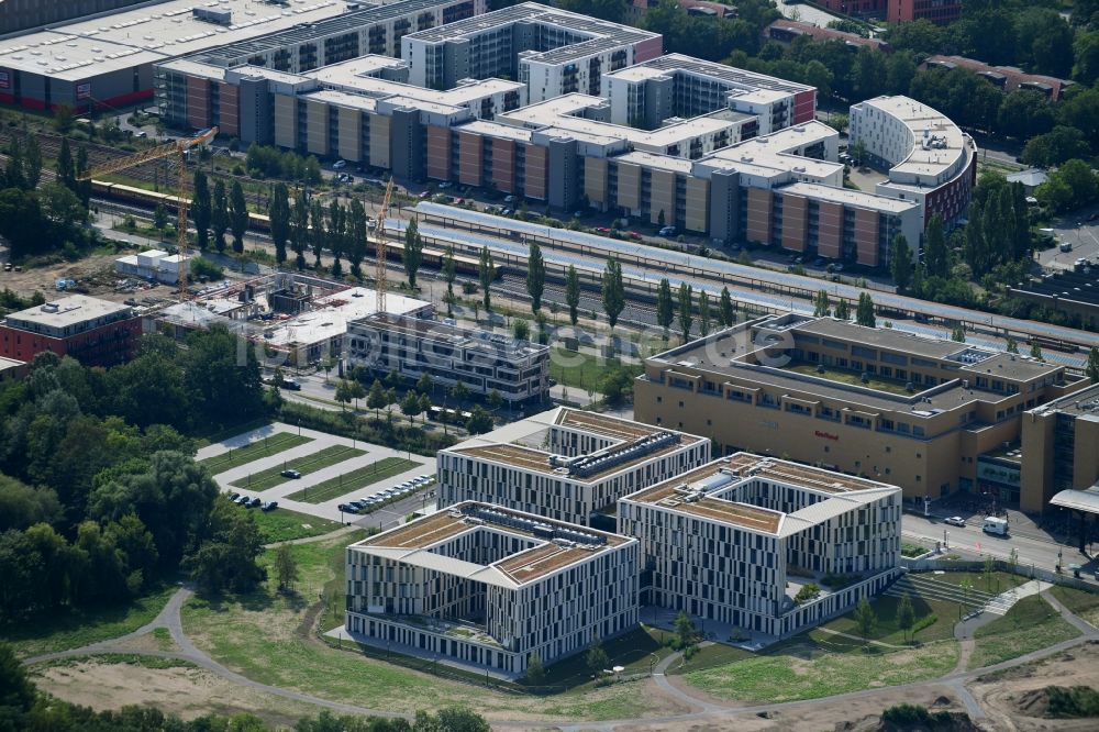 Potsdam von oben - Neubauprojekt der Investitionsbank des Landes Brandenburg in Potsdam