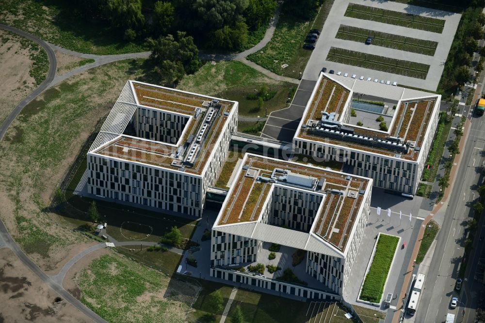 Potsdam aus der Vogelperspektive: Neubauprojekt der Investitionsbank des Landes Brandenburg in Potsdam