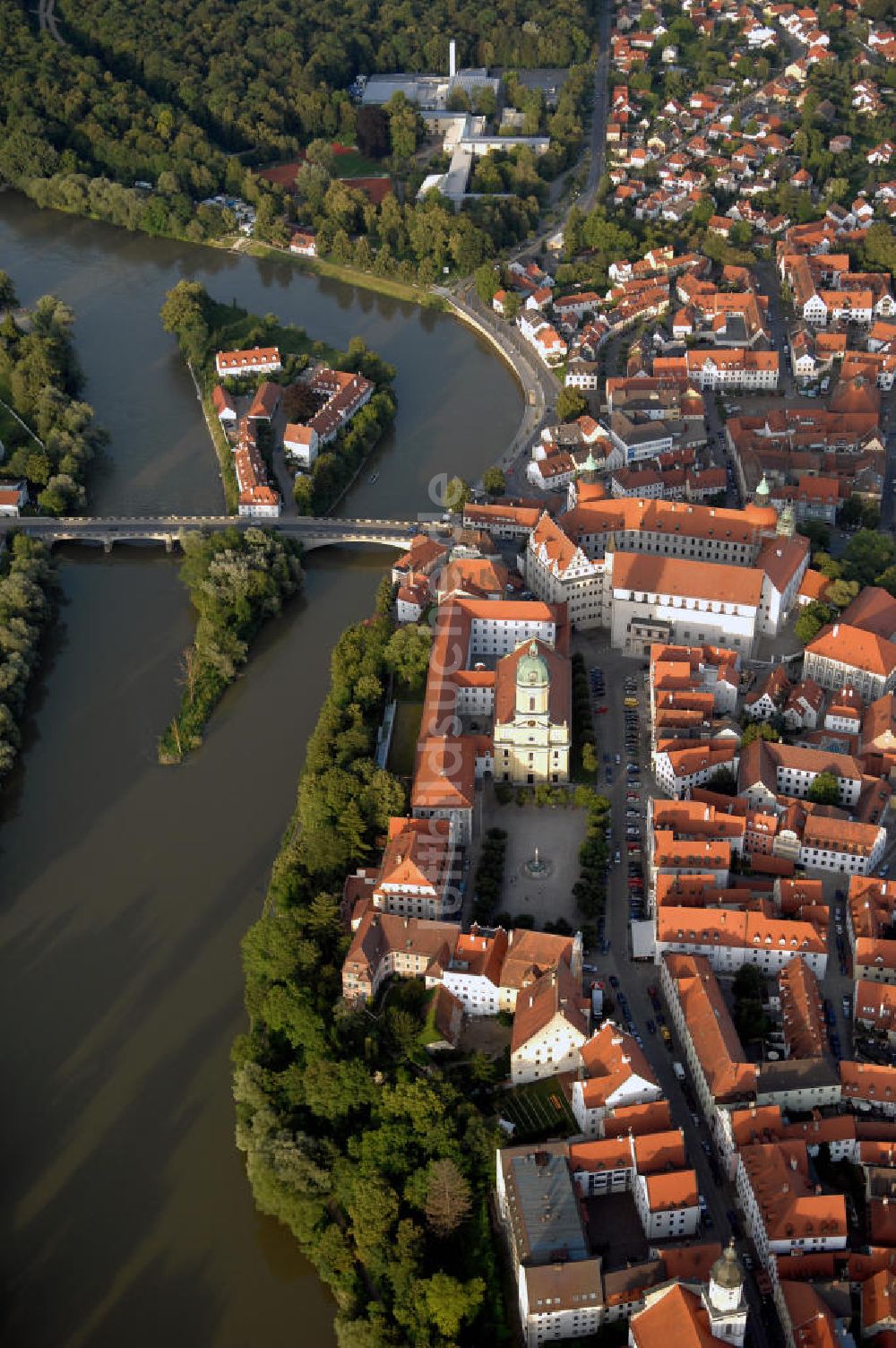 Luftaufnahme Neuburg an der Donau - Neuburg an der Donau Stadtansicht