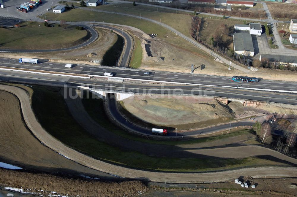 Luftbild Deubachshof - Neuer A4 -Autobahnverlauf bei Deubachshof - new A4 motorway course E40 / A4 near Deubachshof in thuringia