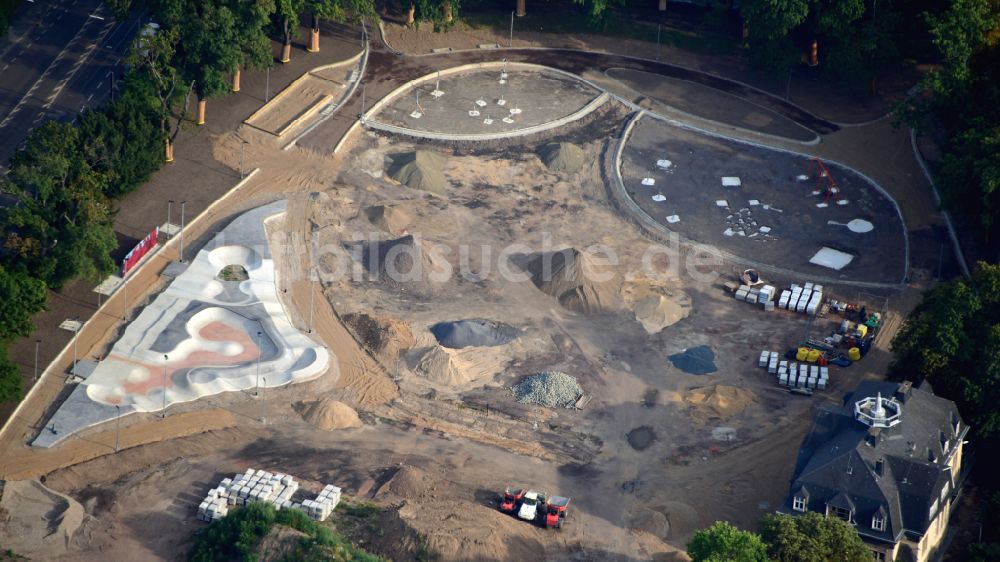 Bonn von oben - Neugestaltung des Reuterparks in Kessenich im Bundesland Nordrhein-Westfalen, Deutschland