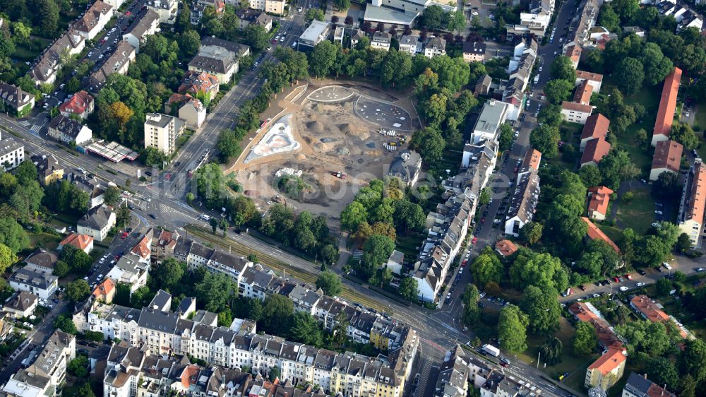 Bonn aus der Vogelperspektive: Neugestaltung des Reuterparks in Kessenich im Bundesland Nordrhein-Westfalen, Deutschland