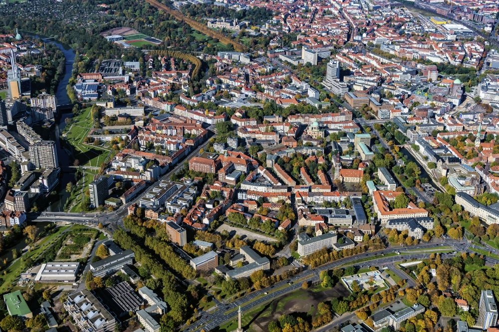 Luftaufnahme Hannover - Neustadt Stadtteil in Hannover im Bundesland Niedersachsen, Deutschland