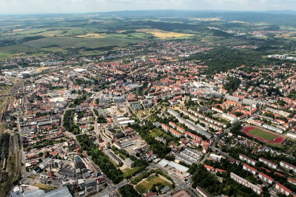 Luftaufnahme Nordhausen - Nordhausen im Bundesland Thüringen