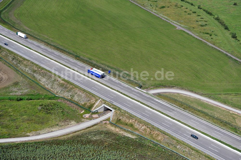 Luftaufnahme Wenigenlupnitz - Nordverlegung / Umfahrung Hörselberge der Autobahn E40 / A4 in Thüringen