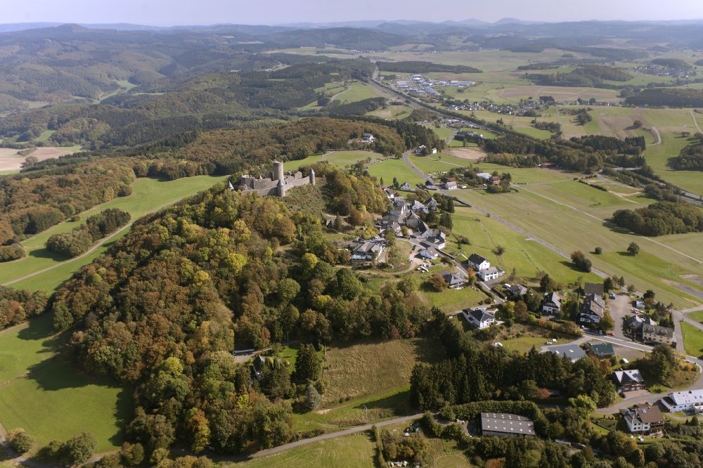 Luftbild Nürburg - Nürburg in der gleichnamigen Gemeinde im Bundesland Rheinland-Palz