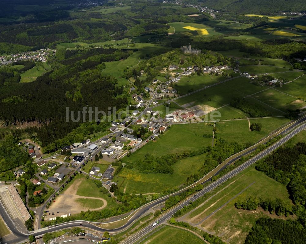 Luftbild Nürburg - Nürburg in der gleichnamigen Gemeinde im Bundesland Rheinland-Palz