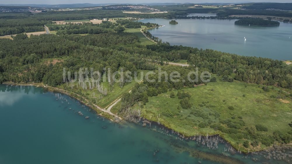Steinberg am See aus der Vogelperspektive: Oberpfälzer Seenland im Ortsteil Steinberg in Steinberg am See im Bundesland Bayern