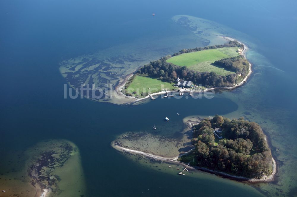 Luftaufnahme Krusa - Ochseninseln in der Flensburger Förde bei Soenderhav in Syddanmark, Dänemark