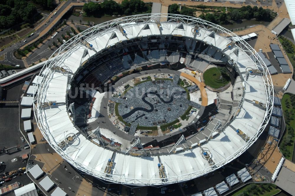 Luftbild London - Olympiastadion London im Olympiapark und ein Austragungsort der Olympischen Spiele 2012