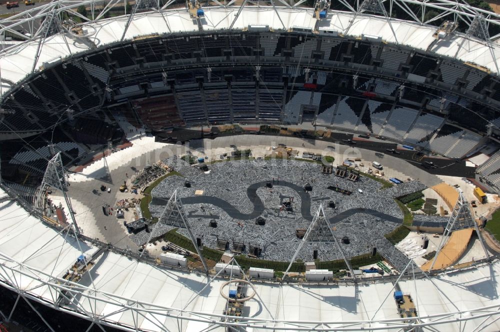 Luftbild London - Olympiastadion London im Olympiapark und ein Austragungsort der Olympischen Spiele 2012