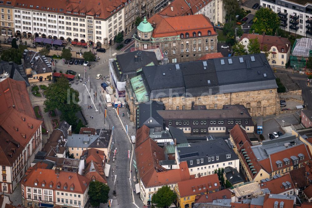 Luftbild Bayreuth - Opernhaus des Markgräfliches Opernhaus in Bayreuth im Bundesland Bayern, Deutschland