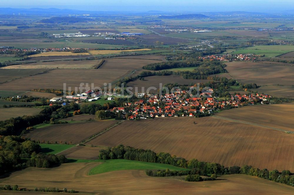 Luftbild Kirchheim - Ort Ichtershausen bei Kirchhausen in Thüringen