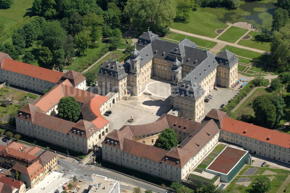 Werneck von oben - Orthopädisches Krankenhaus Schloss Werneck