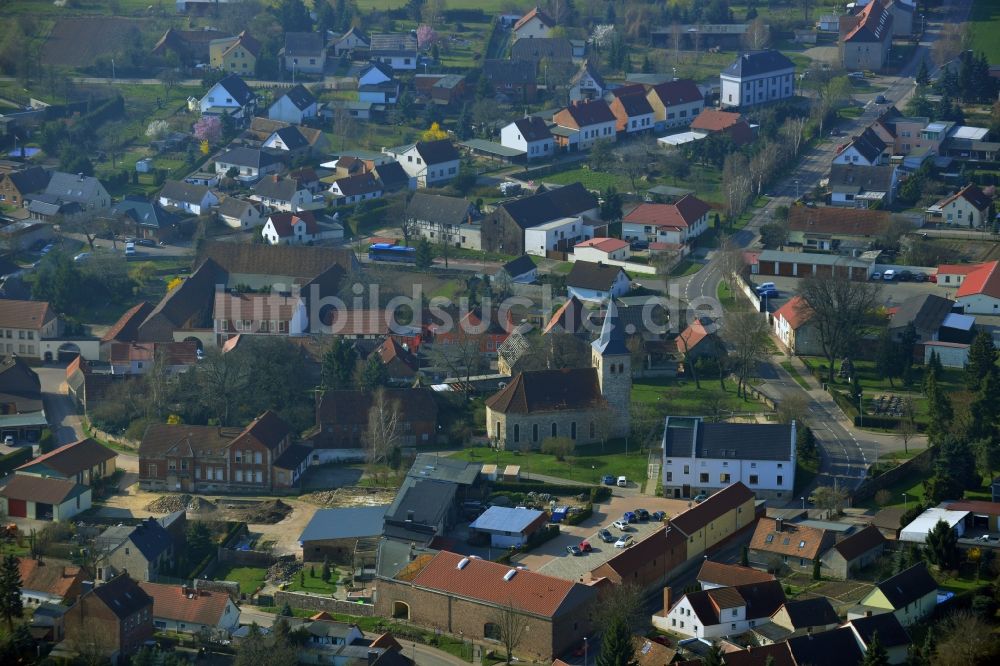 Luftbild Wellen - Orts- Zentrum von Wellen im Bundesland Sachsen-Anhalt