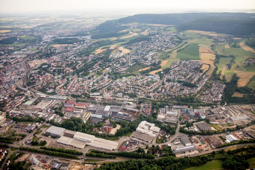 Luftbild Aalen - Ortsansicht in Aalen im Bundesland Baden-Württemberg, Deutschland
