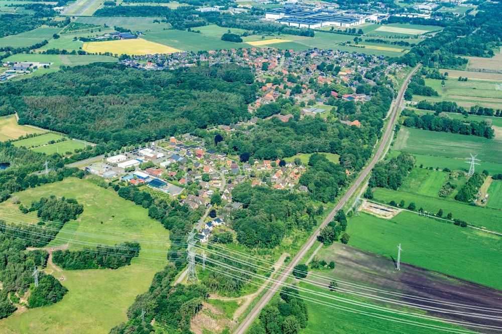 Luftbild Agathenburg - Ortsansicht in Agathenburg im Bundesland Niedersachsen, Deutschland