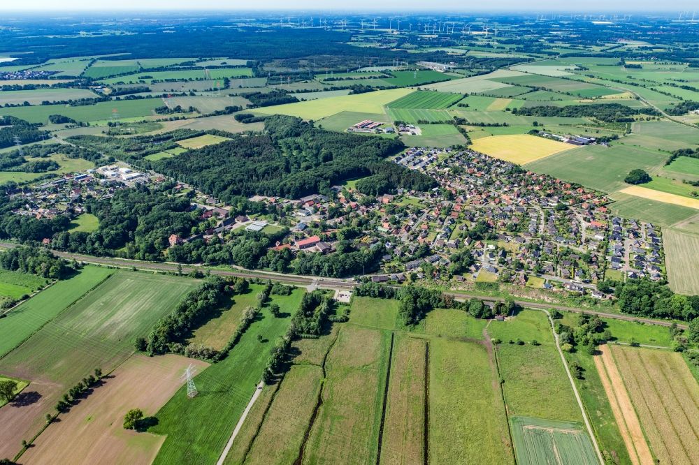 Luftbild Agathenburg - Ortsansicht in Agathenburg im Bundesland Niedersachsen, Deutschland
