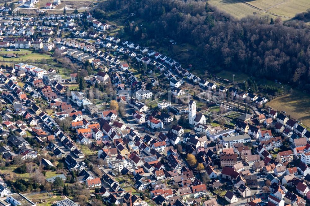 Aidlingen von oben - Ortsansicht in Aidlingen im Bundesland Baden-Württemberg, Deutschland